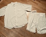 P J Mark Live Collection Shirt And Shorts Set Sz 2XL Vintage USA Made - £23.70 GBP