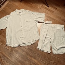 P J Mark Live Collection Shirt And Shorts Set Sz 2XL Vintage USA Made - £21.15 GBP