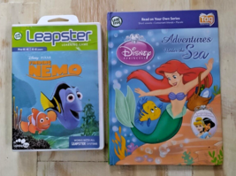 Leap Frog Leapster Finding Nemo Pre-K-K 4-6 Yrs. &amp; Adventures Under The ... - £21.87 GBP