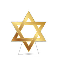 Life-Size Star of David Cardboard Cutout Jewish Star  Hanukkah Chanukah  Judaism - £39.52 GBP