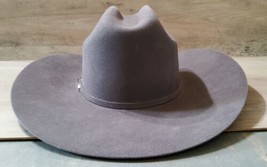 Serratelli Rodeo Collection Cowboy Hat 5x Granite 4&#39;&#39; Brim Size 7 1/4&quot; L... - £256.33 GBP