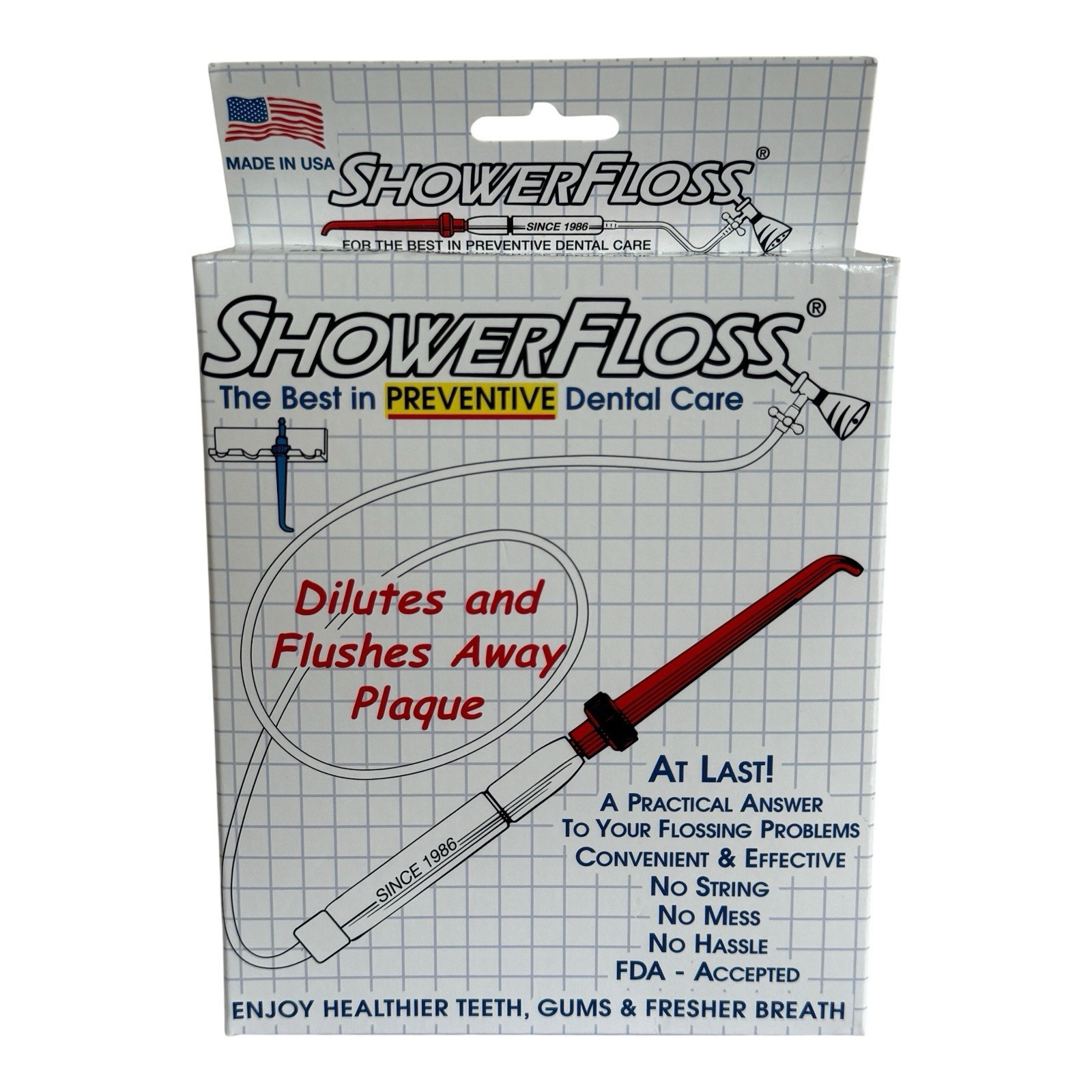 ShowerFloss SF-1 Oral Irrigation Flossing Shower Integrated Design Alway... - $27.55