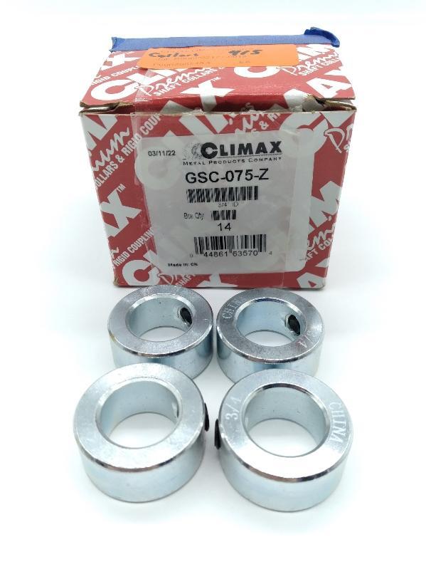 Climax GSC-075-Z Steel Collar 3/4&quot; ID Lot of 4 - $19.00