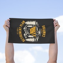 Camping Retirement Plan Rally Towel - Funny Outdoor Adventure Meme - $17.51
