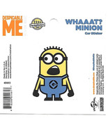 Despicable Me Whaaat? Minion Figure Peel Off Car Sticker Decal NEW UNUSED - £2.34 GBP