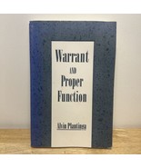 Warrant and Proper Function by Alvin Plantinga (English) Paperback Book - $35.15