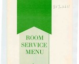 Holiday Inn May We Serve You Room Service Menu 1960-70&#39;s - $15.84