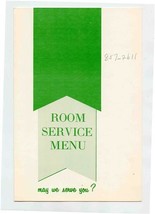 Holiday Inn May We Serve You Room Service Menu 1960-70&#39;s - £12.47 GBP