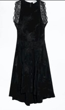 Zadig &amp; Voltaire Roberto Jac Silk Lace Dress Black Floral $528, Sz XS, New! - £131.22 GBP