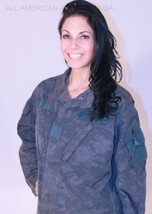 Airsoft Paintball Military Grade Acu Jacket Custom Color Gray Blue All Sizes - £25.33 GBP