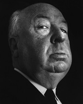 Alfred Hitchcock iconic close up portrait legendary British Director 16x20 Canva - $69.99