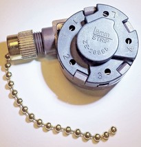 4 Speed 5 Wire Pull Chain Fan Switch Replaces Dayton MT626904G Zing Ear ZE-268S5 - £34.15 GBP