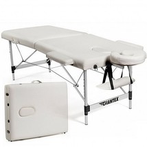 84 Inch L Portable Adjustable Massage Bed with Carry Case for Facial Salon Spa - - €168,44 EUR