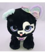 Present Pets Casey Dog Black Glitter Puppy Interactive Animated Plush To... - $18.69