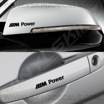 BMW M Power Logo Mirror / Handle Decals Stickers Premium Quality 5 Color... - $11.00