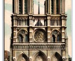 Gothic Cathedral Notre Dame de Paris France UNP DB Postcard S24 - $2.92