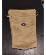 Crown Royal Reserve Gold Tan Suede with Purple Crown Drawstring Bag - £7.66 GBP