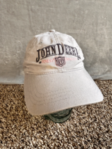 Cary Francis John Deere gray pink embroidered adjustable dad baseball hat - £13.81 GBP