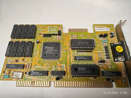 1991 ISA VGA CARD Trident HNG 8916CX248 LC2 TVGA8900C 1 MB DRAM - $41.73