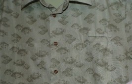 Mens Weatherproof Garment Company Button Up Fishing Short Sleeve Vented Shirt L - £9.63 GBP