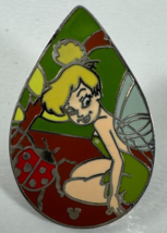 2008 Disney Pin Nature Teardrop Series Tinker Bell Ladybug Pin Retired - £10.16 GBP