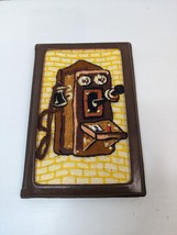 Vintage Address Book Hand Embroidered Old Telephone Never Used - $23.36