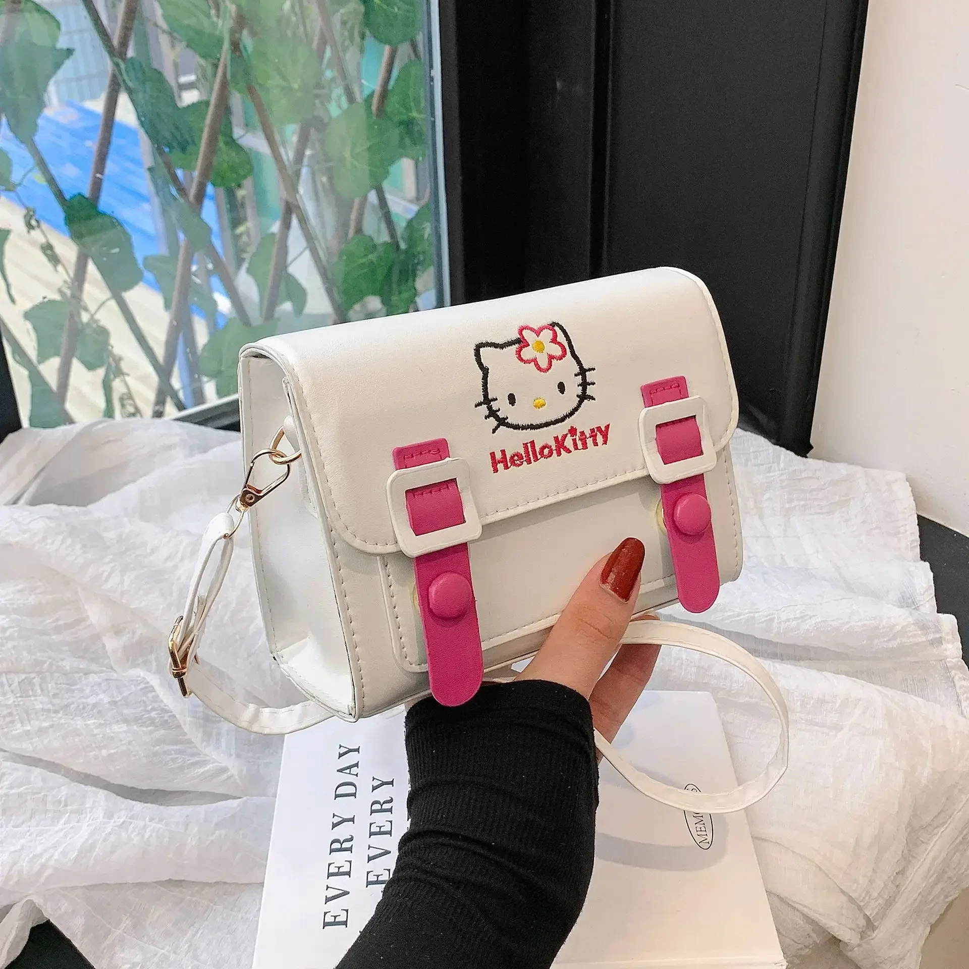 Sanrio Hello Kitty Women's Shoulder Bag Sweet Girl Cartoon Fashion Niche Design  - $20.63