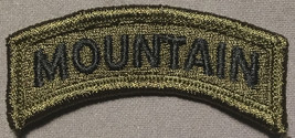 Army Mountain patch                                      See Description - $2.99