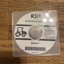 Kubota Service Workshop Manual CD Disc - Flat Rate Schedule M4N-071 Tractor - $10.80