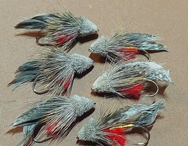 *20/21* &quot;Predator Special Group&quot;Muddler Pak of 6, Size 4, NATURAL -Red Throat - £6.16 GBP
