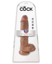 King Cock 10&quot; Cock w/Balls - Tan - £36.26 GBP