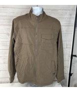Prana Jacket Mens XL Brown Zion Full Zip Outdoor Weather Work Stretch - $54.14 CAD