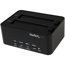 StarTech.com Dual Bay Hard Drive Duplicator and Eraser, External Standalone HDD/ - £95.98 GBP