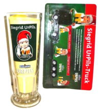 Karlsberg Homburg Saar Siegrid Urpils German Beer Glass Seidel &amp; Model Truck - £15.60 GBP