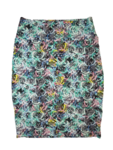 LuLaRoe Women&#39;s Cassie Pencil Skirt Abstract Print Textured Fabric Size Medium - £15.79 GBP