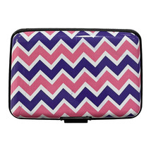Aluminum Card Wallet for Men and Women - Pink &amp; Purple - £3.99 GBP