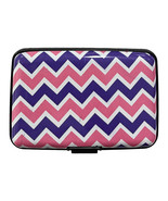 Aluminum Card Wallet for Men and Women - Pink &amp; Purple - £3.99 GBP