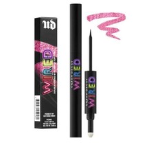 Urban Decay Wired Double Ended Eyeliner &amp; Top Coat AMPED pink shift black liner - £12.58 GBP