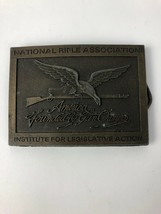Nra Belt Buckle America Founded By Gun Owners Institute For Legislative Action - £9.57 GBP