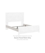Gerridan - White / Gray - Queen Panel Rails - $99.59 CAD