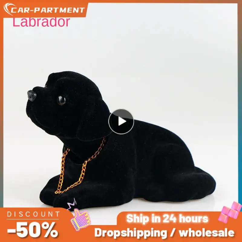 1PCS Car Ornament Shaking Dog Nodding Puppy Doll Cute Auto Dashboard Interior - £16.87 GBP+