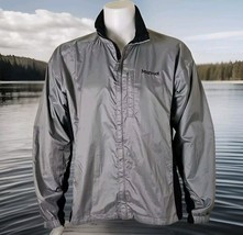 Marmot PreCip Rain Jacket Mens L Gray Lightweight Ripstop Stretch Panel ... - $28.78