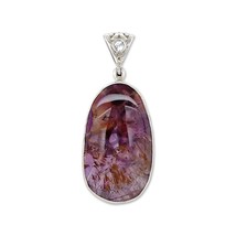 Stones Desite Melody Stone Pendant Necklace (22&quot;) Purple - £141.29 GBP