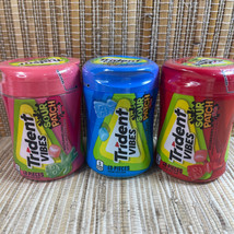 Trident Vibes Sour Patch Kids Redberry Watermelon Blue Raspberry 40 Count Each - $29.69