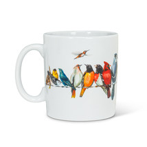 Birds Jumbo Coffee Mugs Set 4 Ceramic 16 oz Dishwasher Microwave Safe Multicolor image 1