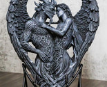 Solemn Vow Innocence Satan Demon And Lilith Dark Angel Heart Plaque With... - £40.17 GBP