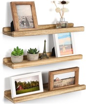 Emfogo Wall Shelves With Ledge 16.9 Inch Wood Picture Shelf Rustic Floating - £28.70 GBP