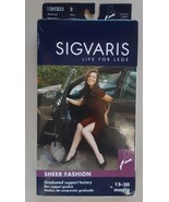 Sigvaris Natural Size B Knee High 15-20 mmHg Sheer Fashion Graduated Sup... - $29.69