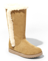 Universal Thread Women&#39;s Daniela Natural Real Suede Faux Fur Tall Winter Boots - £69.85 GBP