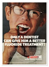 Colgate MFP Fluoride Toothpaste Boy Brushing Vintage 1972 Full-Page Maga... - $9.70